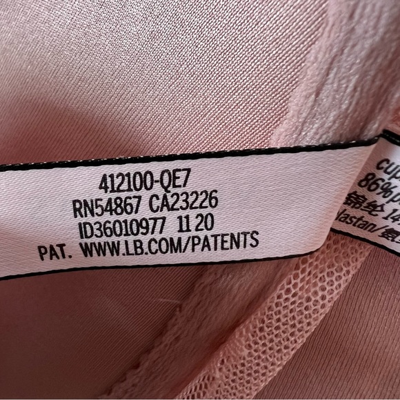 Victoria’s Secret Light Pink Lace Padded Push Up Front Closure Bra, Size 36DDD - Picture 6 of 7
